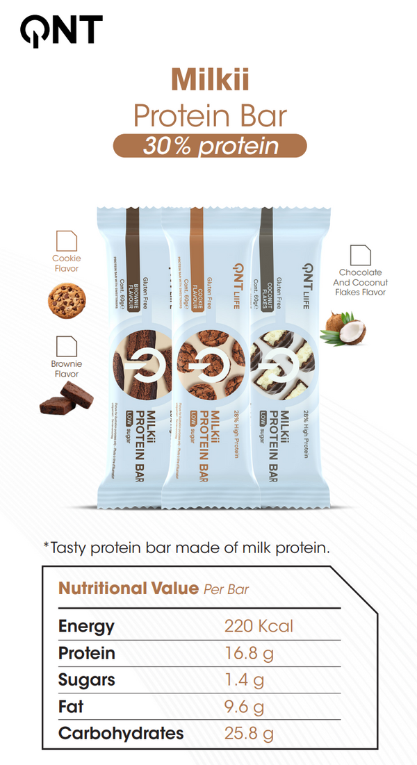 QNT Milkii 28% Protein Bar 60g