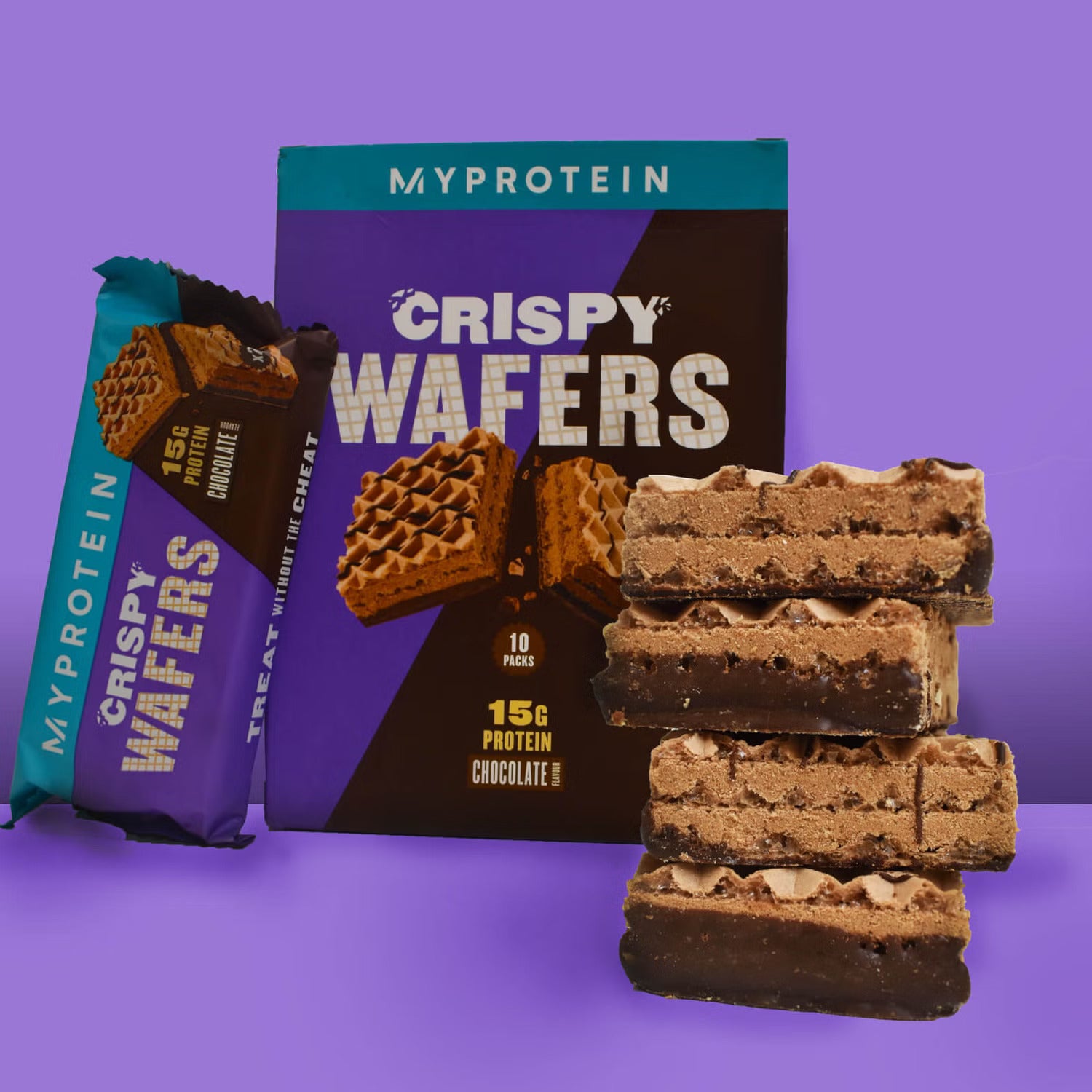 MyProtein Crispy protein wafers - Chocolate