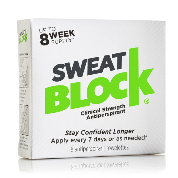 Sweat Block ANTIPERSPIRANT - 8 Towelettes