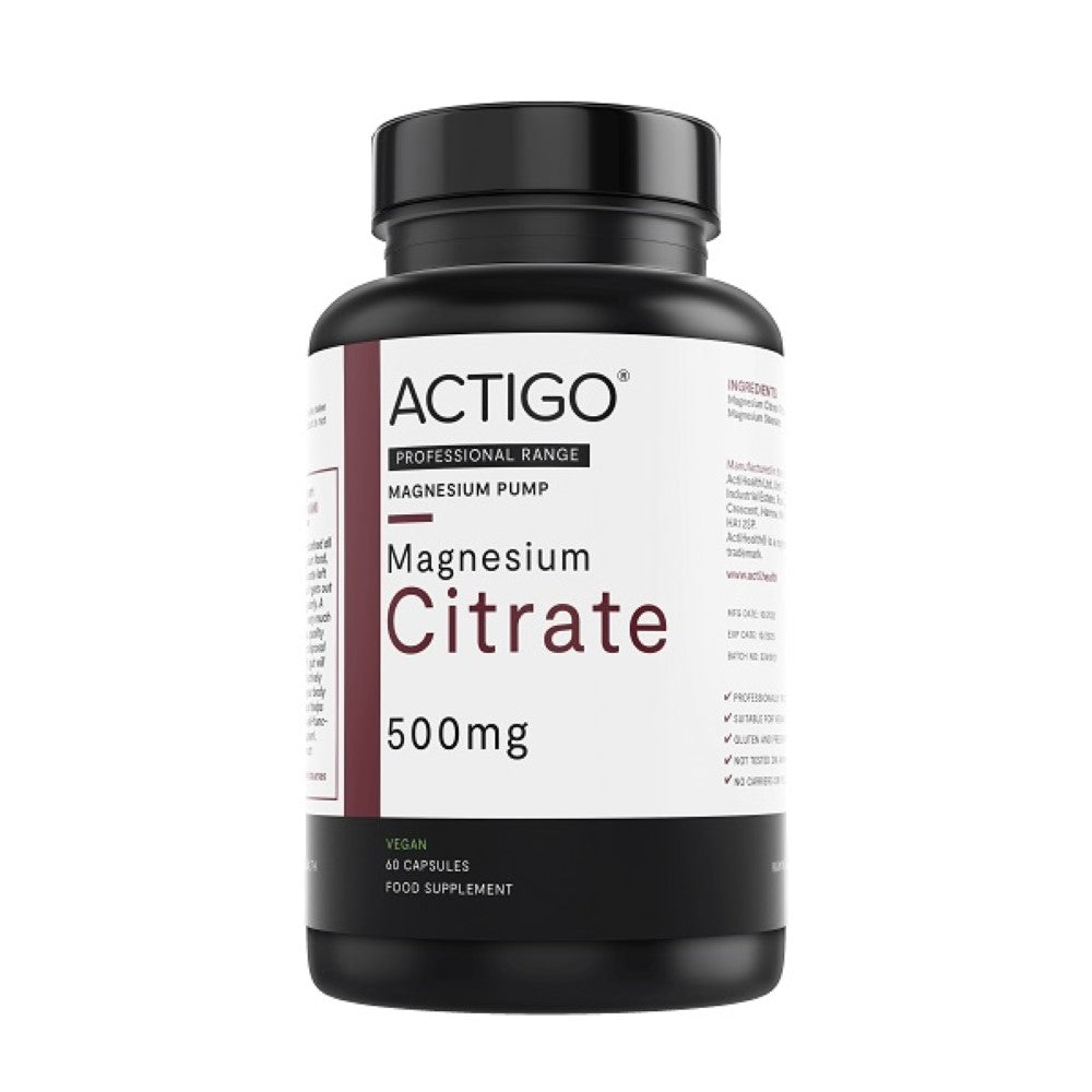 ACTIHEALTH - ACTIGO MAGNESIUM CITRATE 500MG 60 CAPSULES