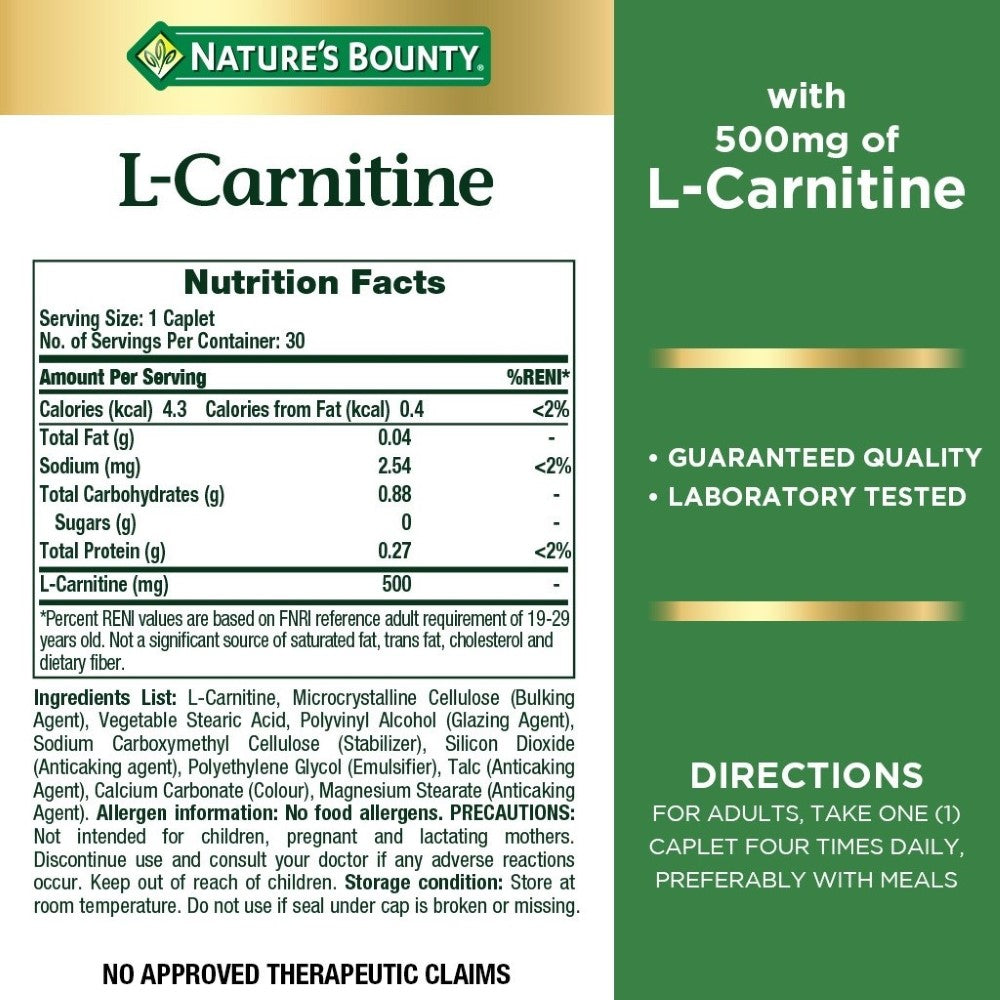 Nature's Bounty - L-Carnitine