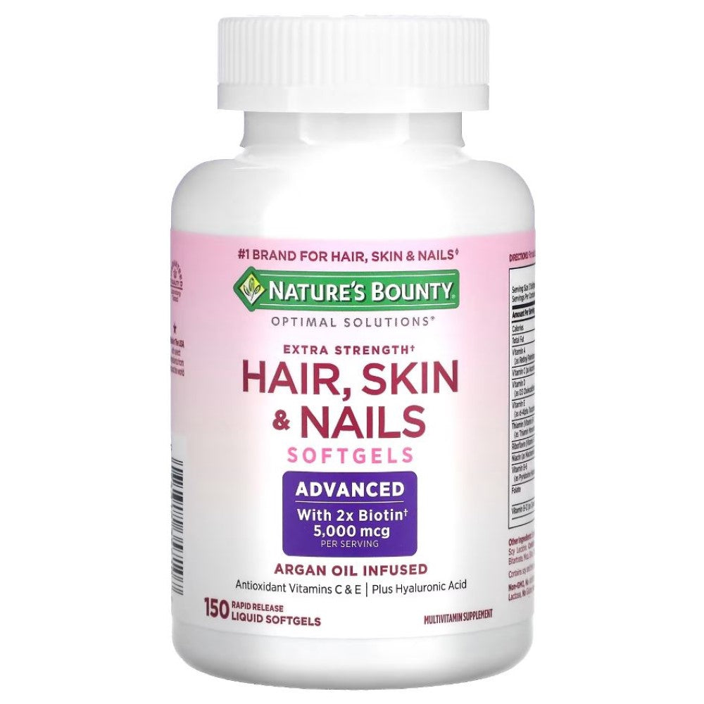 Nature's Bounty - Optimal Solutions, Extra Strength Hair, Skin & Nails