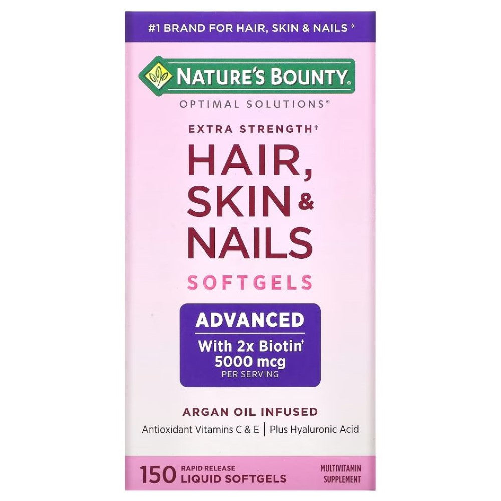 Nature's Bounty - Optimal Solutions, Extra Strength Hair, Skin & Nails