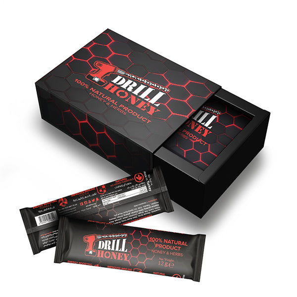 DrillHoney 12 Grams Box of 12 - عسل مقوي جنسي طبيعي