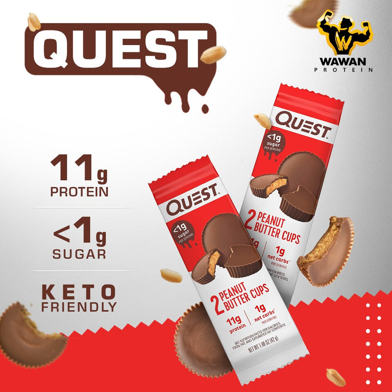 Quest Nutrition High Protein Peanut Butter Cups (12 Cup, 52% OFF