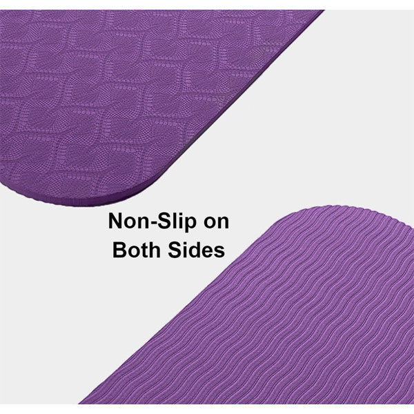 Non-Slip Yoga Mats with Position Lines